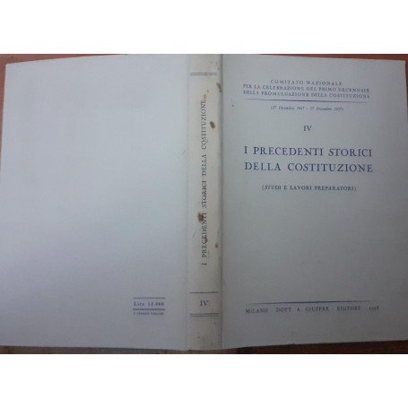 I precedenti storici della costituzione IV