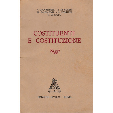 Costituente e costituzione. Saggi