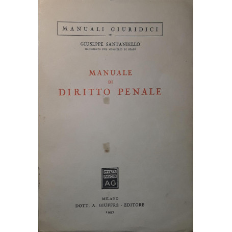 Manuale di diritto penale