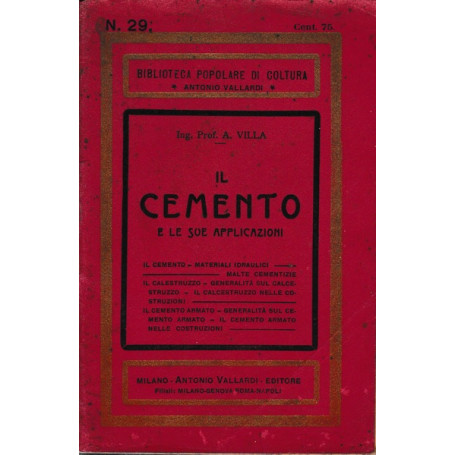Il cemento e le sue applicazioni