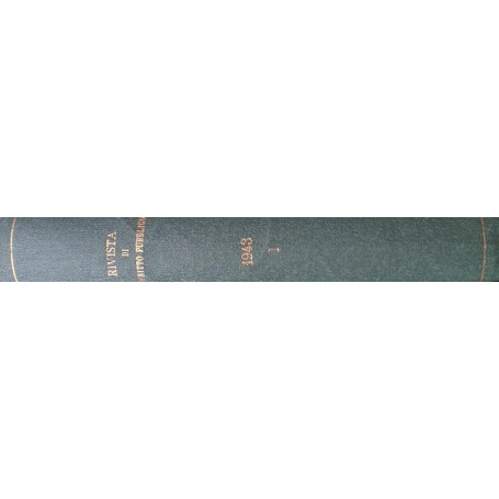 Rivista di Diritto Pubblico