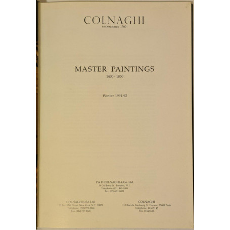 Colnaghi. Master paintings 1400-1850 (Winter1991-92)