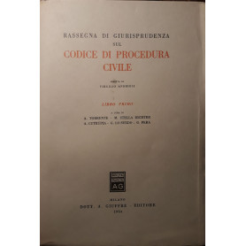 Rassegna di giurisprudenza sul codice di procedura civile (libro primo)