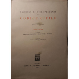 Rassegna di giurisprudenza sul codice civile: Libro primo