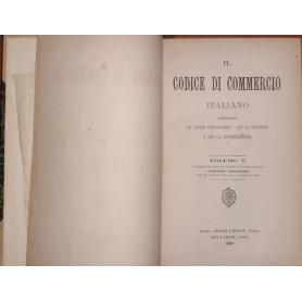 Il Codice di commercio italiano / commentato coi lavori preparatori