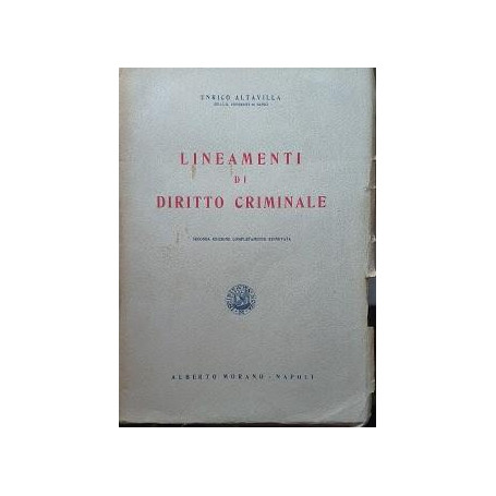 Lineamenti di Diritto Criminale