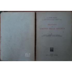 Trattato del diritto delle societa' Volume III
