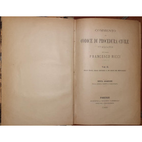 Commento al codice di procedura civile italiano. Volume II