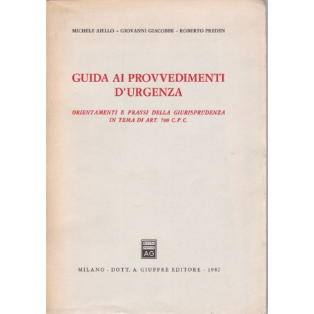 Guida ai provvedimenti d'urgenza