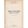 Arte italiana. Critica e storia.