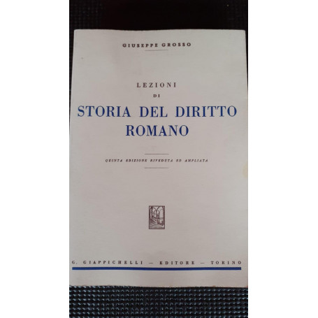 Lezioni di storia del diritto romano