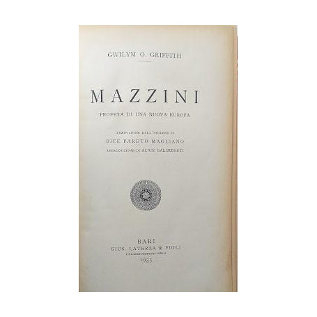 Mazzini. Profeta di una nuova europa
