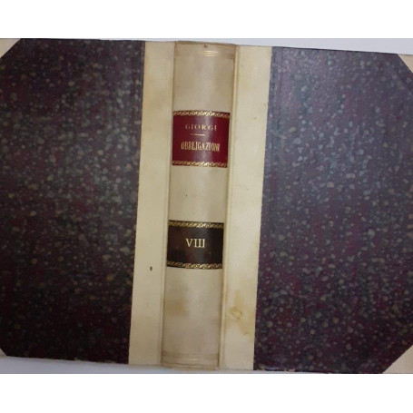 Teoria delle obbligazioni nel diritto moderno italiano vol VIII