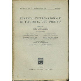 Rivista internazionale di filosofia del diritto. Anno XXXII. Serie III. Novembre - Dicembre 1955