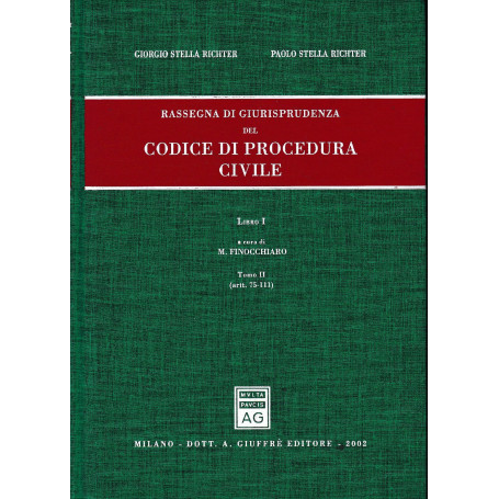 Rassegna di giurisprudenza del Codice di procedura civile. Aggiornamento 1999-2001 libro I