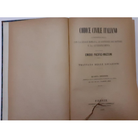 Codice civile italiano commentato con la legge romana. Trattato delle successioni. Volume IV