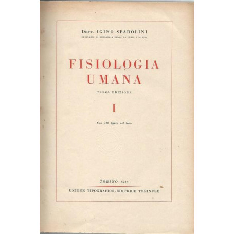 FISIOLOGIA UMANA I