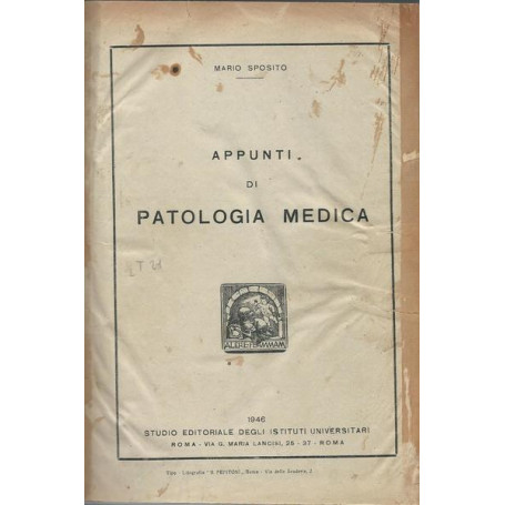 APPUNTI DI PATOLOGIA MEDICA