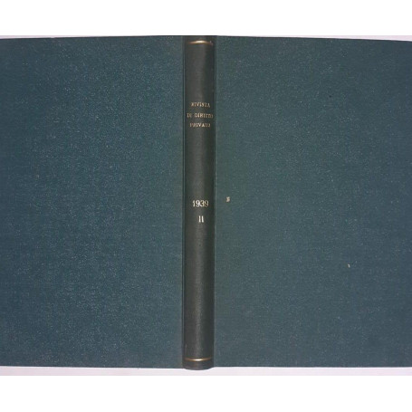 Rivista di diritto privato Vol IX Parte seconda