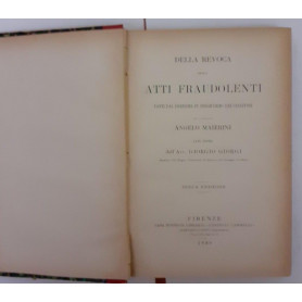 Della revoca degli atti fraudolenti
