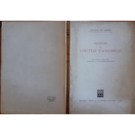 Nozioni di diritto canonico