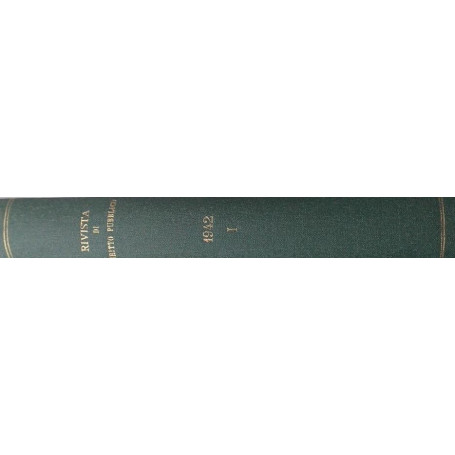 Rivista di Diritto Pubblico. La Giustizia Amministrativa