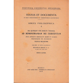 Textus et documenta. Series philosophica 4