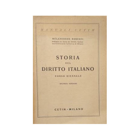 Storia del Diritto Italiano