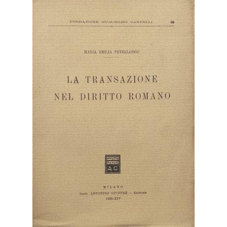 La transazione nel Diritto Romano