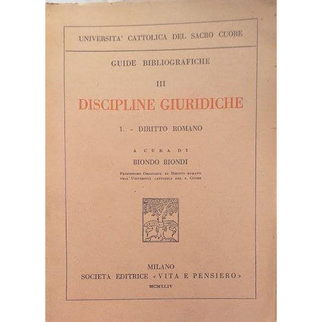 Guide Bibliografiche  III Discipline Giuridiche