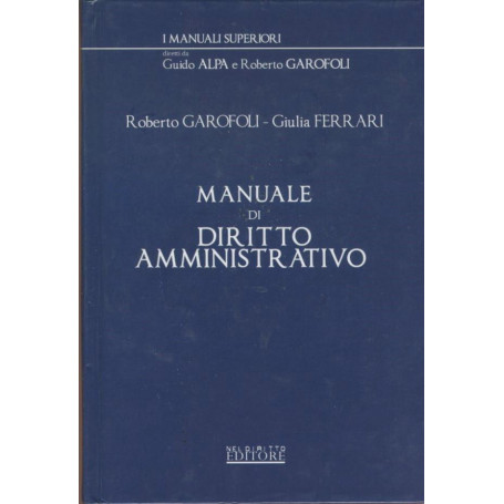 Manuale di diritto amministrativo