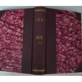 Lex legislazione italiana Anno LXII Parte III e IV