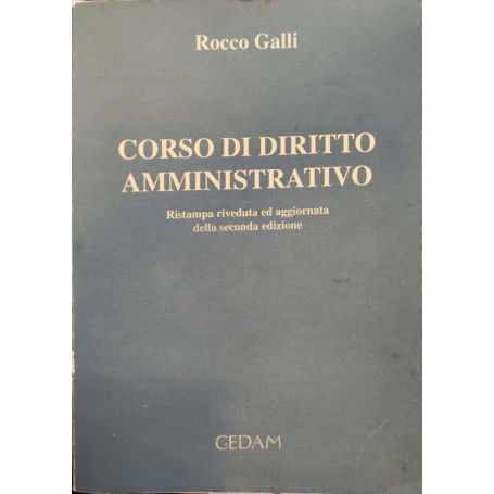 Corso di diritto amministrativo