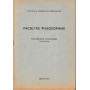 Facultas philosophiae. Programma studiorum 1975-1976