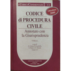 Codice di procedura civile annotato con la giurisprudenza.
