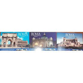 Roma. Foto d'epoca e panoramica di oggi. Volume I II III