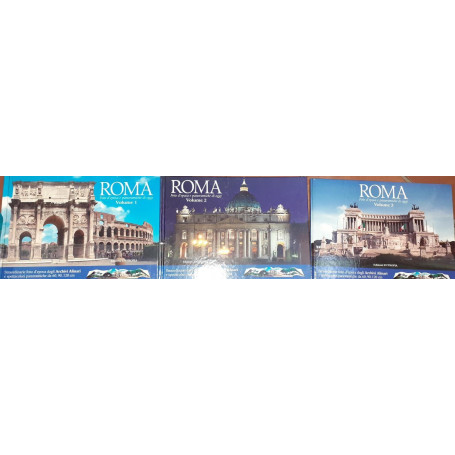 Roma. Foto d'epoca e panoramica di oggi. Volume I II III