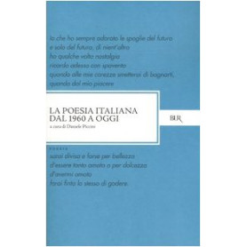 La poesia italiana dal 1960 a oggi