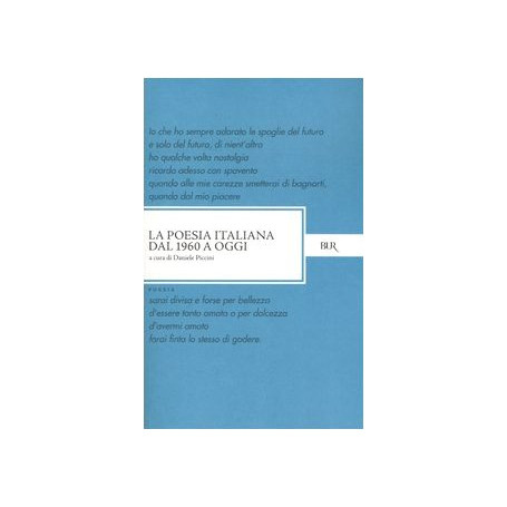 La poesia italiana dal 1960 a oggi
