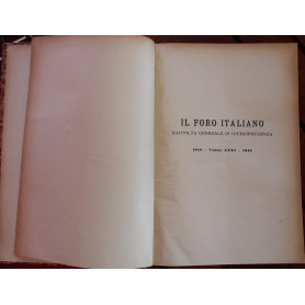 Il foro italiano fondato nell'anno 1876 da Enrico Scialoja. Volume LXXI