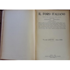 Il Foro Italiano. (Volume LXXVIII)