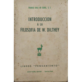 Introduccion a la filosofia de W. Dilthey
