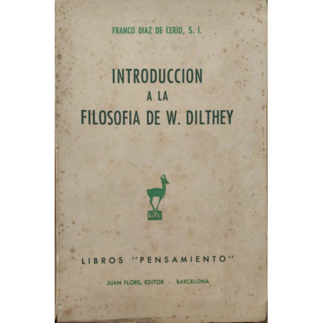 Introduccion a la filosofia de W. Dilthey