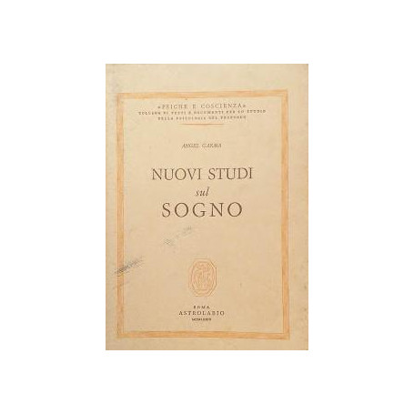 Nuovi studi sul sogno