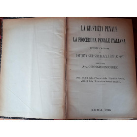 La giustizia Penale rivista critica di dottrina