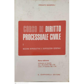 Volume 1: Nozioni introduttive e disposizioni generali