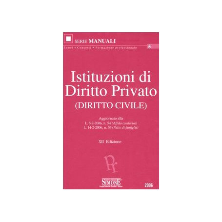 Istituzioni di diritto privato (diritto civile)