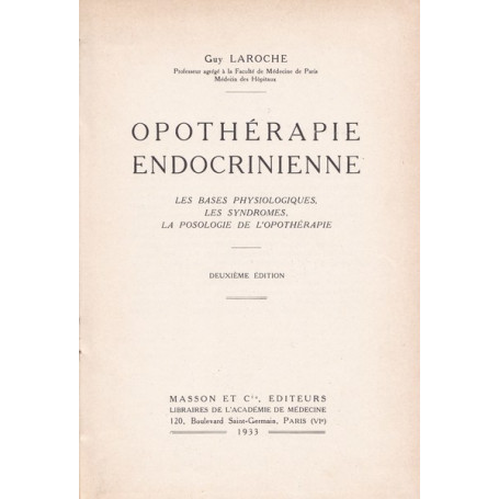 Opothérapie endocrinienne