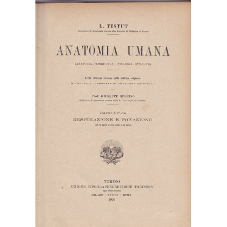 Anatomia umana. VIII. Respirazione e fonazione.