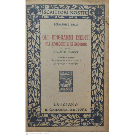 Gli epigrammi inediti. Volume secondo